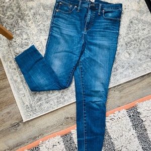 Madewell 10” high rise skinny jeans
